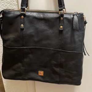 Kooba black leather shoulder bag/ tote